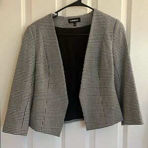 Black and white express blazer